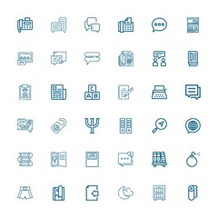 Editable 36 text icons for web and mobile
