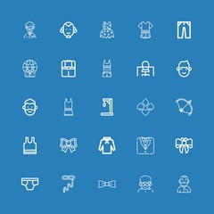 Editable 25 tie icons for web and mobile