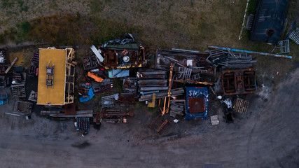 Junk yard pile of junk