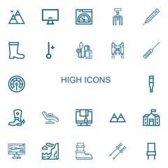 Editable 22 high icons for web and mobile