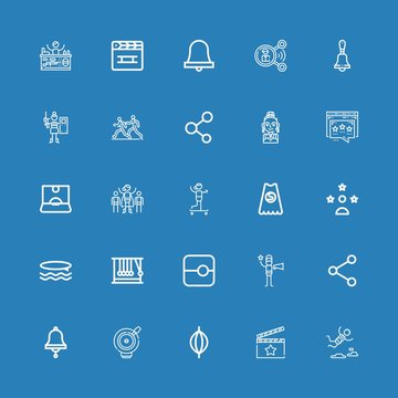 Editable 25 action icons for web and mobile
