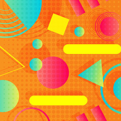 Bright modern background design from simple geometric shapes. EPS 10 vector illustration.