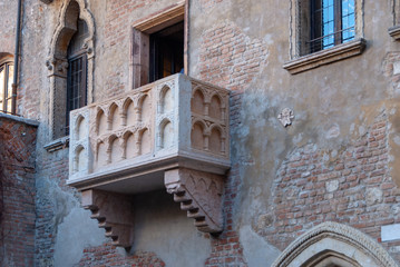 The balcony of Juliet in Verona