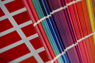 Color print of pantone statistics offset organization gives customer an order products for...
