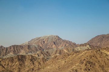 Fototapeta na wymiar mountains and rocks in the arab emirates