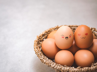 Egg lovers have happy faces