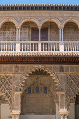 Fototapeta na wymiar Arabic style architecture, building and art design in Alhambra