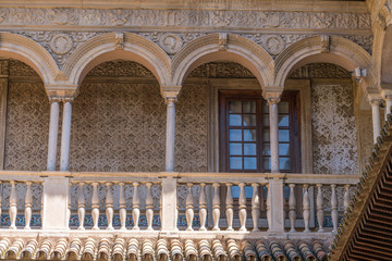 Arabic style architecture, building and art design in Alhambra
