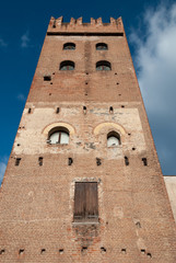 Tower close to the San Zeno cathedral in Verona