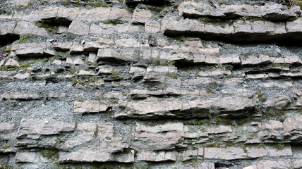 corrugated stone texture. Natural gray background. Template. Gray texture.