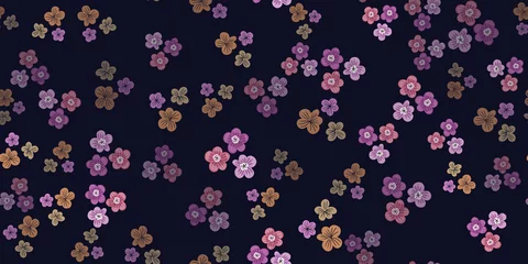 Stickers pour porte Petites fleurs Motif mignon à la mode en fleurs indigènes. Arrière-plan floral harmonieux pour textiles, tissus, couvertures, papiers peints, imprimés, emballages cadeaux ou à toute autre fin.