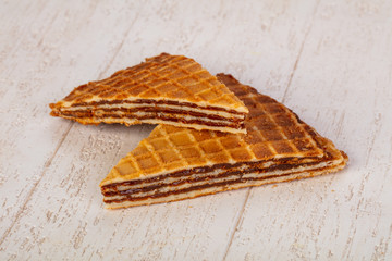 Sweet Waffle with jam