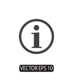 Information Icon Design, Vector Template