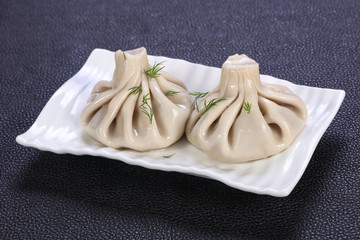 Caucasian traditional Khinkali