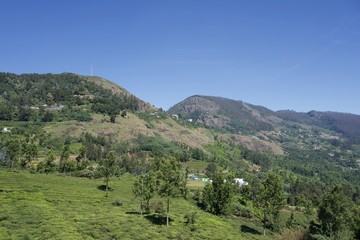 view of the mountain and railway station 