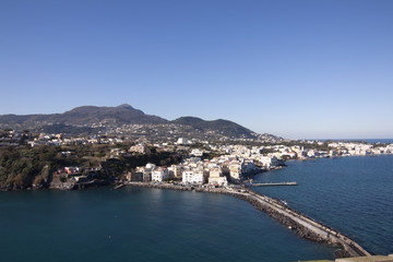 Naklejka na ściany i meble isola di Ischia campania Napoli Italia comune di Ischia