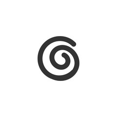 Hypnosis icon. Psychological effect symbol. Logo design element
