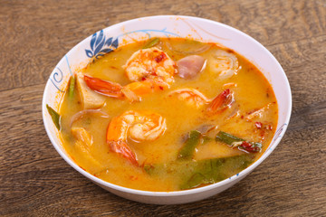 Famous Thai Tom Yam soup