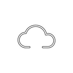Obraz premium Cloud icon. Data server symbol. Logo design element