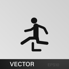 buckles with a barrier icon. Element of sport icon. Premium quality graphic design icon. Signs and symbols collection icon for websites, web design, mobile app