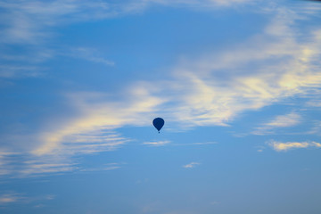 Blue sky and cloud of 1st day's New Year 2020