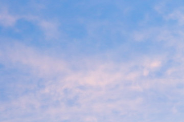 Blue sky and cloud of 1st day's New Year 2020