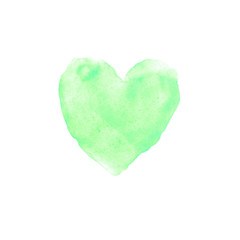 Hand drawn watercolor heart texture love. Valentine's day background