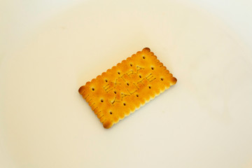 Sweet biscuit on a isolated background.