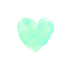 Hand drawn watercolor heart texture love. Valentine's day background