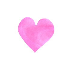 Hand drawn watercolor heart texture love. Valentine's day background