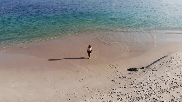 Panama in February drone shoots of Contadora Island featuring beaches sand sea blue skies and relaxing times