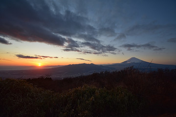 Fuji mountain sunset from Hakone, Japan