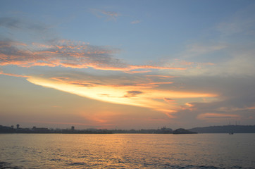 Sunrise time at Galle, Sri Lanka.