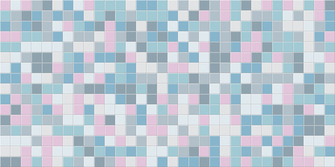 Tile background. Bath texture. Vector.