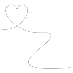 Valentine's day background heart, vector illustration
