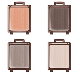 R:メルヘンなスーツケース シック 素材４種