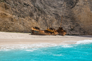 Shipwreck in Zakynthos, Greece