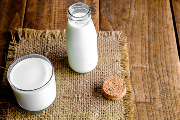 Fresh milk on the table