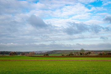 Blick auf Kitzingen von Mainbernheim aus 