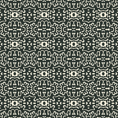 Seamless Pattern With Hand Drawn Abstract Design Elements. Vector Illustration