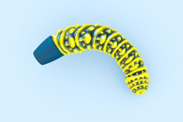 Fototapeta premium Silicon vibrator (dildo) on light background