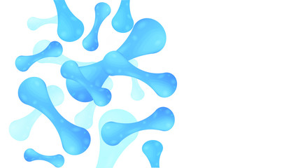 Micro probiotic microorganism, science background. Medicine and treatment. 