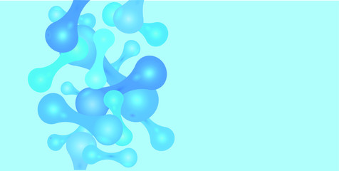 Micro probiotic microorganism, science background. Medicine and treatment. 