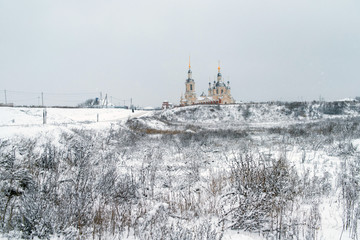 Church of St. Nicholas in Nelzha. Voronezh region, Russia.