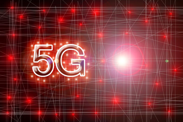 5G network wireless systems , Connect global wireless devices , pattern background