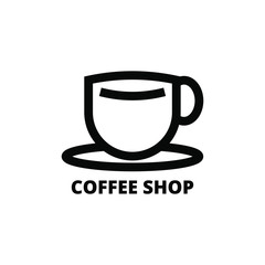 coffee shop cafe beans hot drink design template-vector illustration