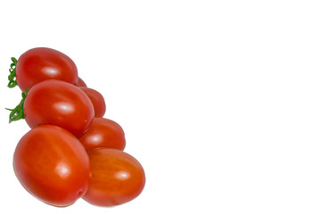 Fresh red tomato isolated on white background