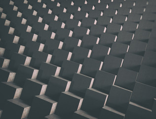 Fototapeta premium Abstract stacked cubes pattern