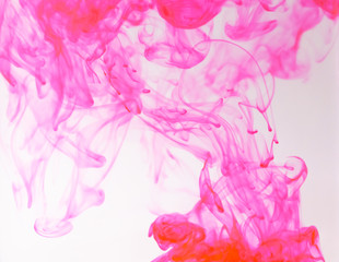 Fototapeta premium Food color drop and dissolve in water for abstract and background.