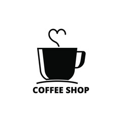 coffee shop cafe beans hot drink design template-vector illustration